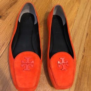 Bright Coral Tory Burch Flats
